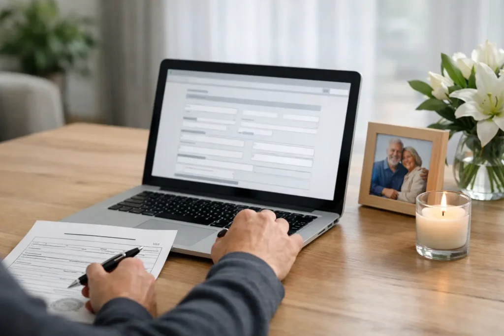 Overlijdensakte online aanvragen na overlijden
