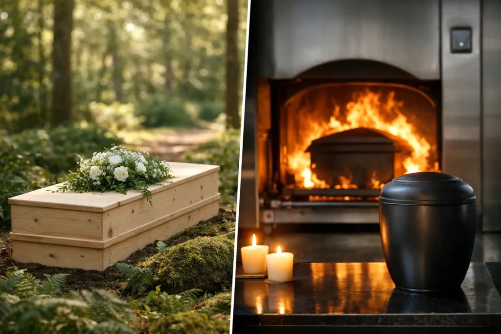 Natuurbegrafenis versus crematie: kosten vergelijken