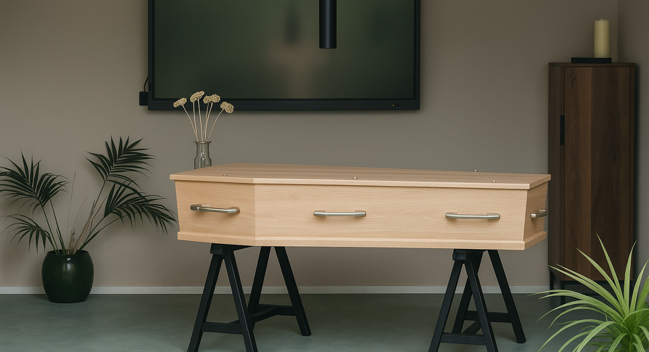 Grafkist in opbaarruimte Zwolle